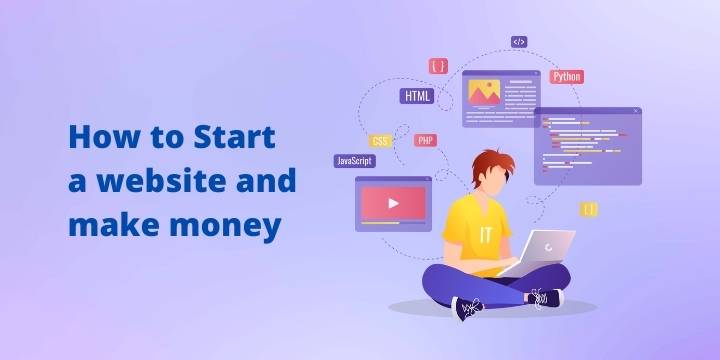 how to start a website and make money