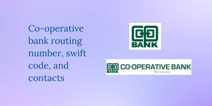 Co-operative bank routing number, swift code, and contacts