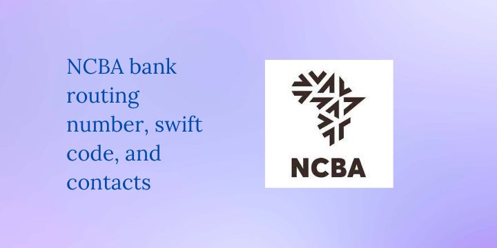 NCBA bank routing number, swift code, and contacts