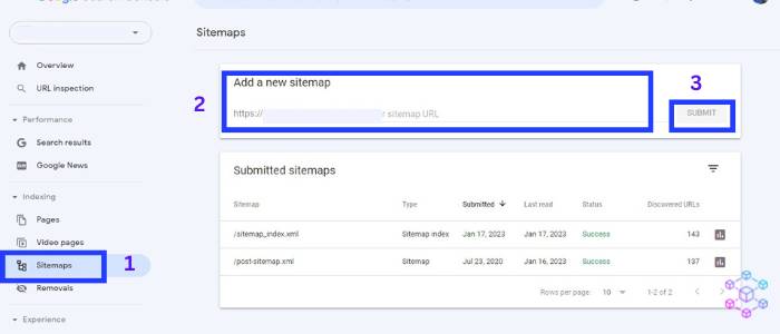 How to submit a sitemap to Google Search Console