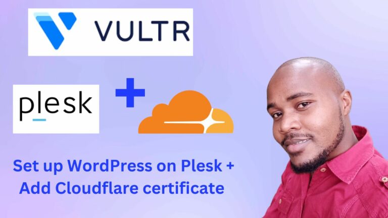 Vultr setup with Plesk and Cloudflare