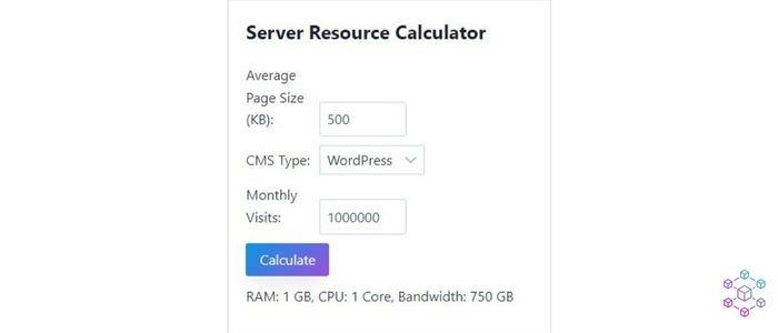 Server Resource Calculator 