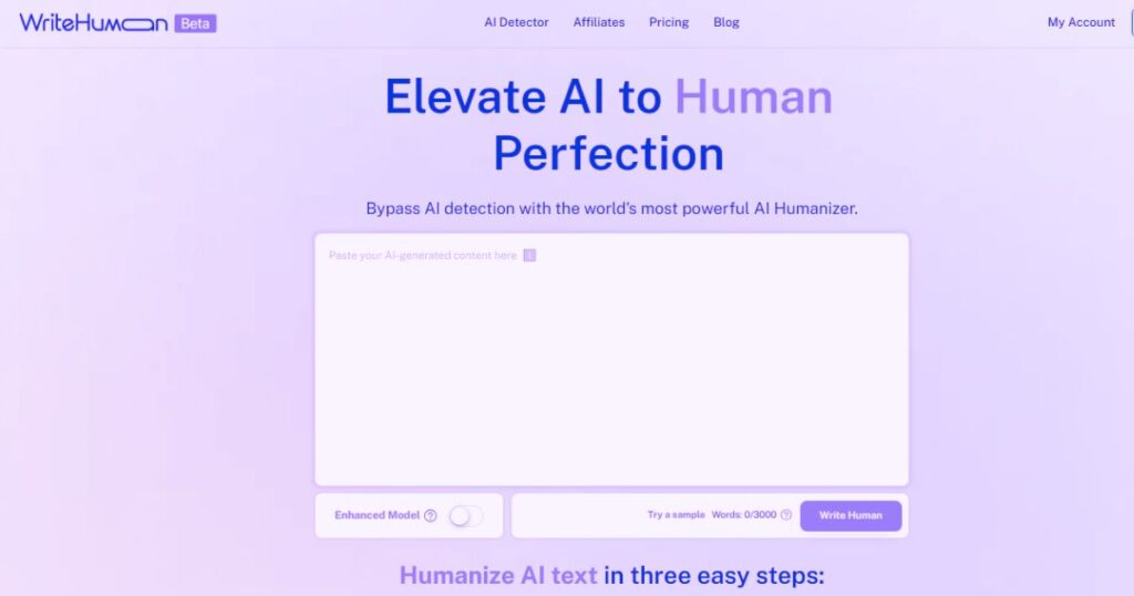 How to Humanizer AI articles using WriteHuman