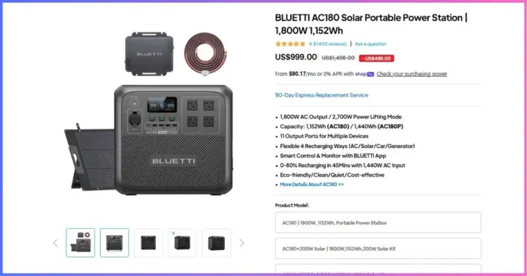 Bluetti AC180 Review: The Ultimate 1800W Solar Power Station Guide