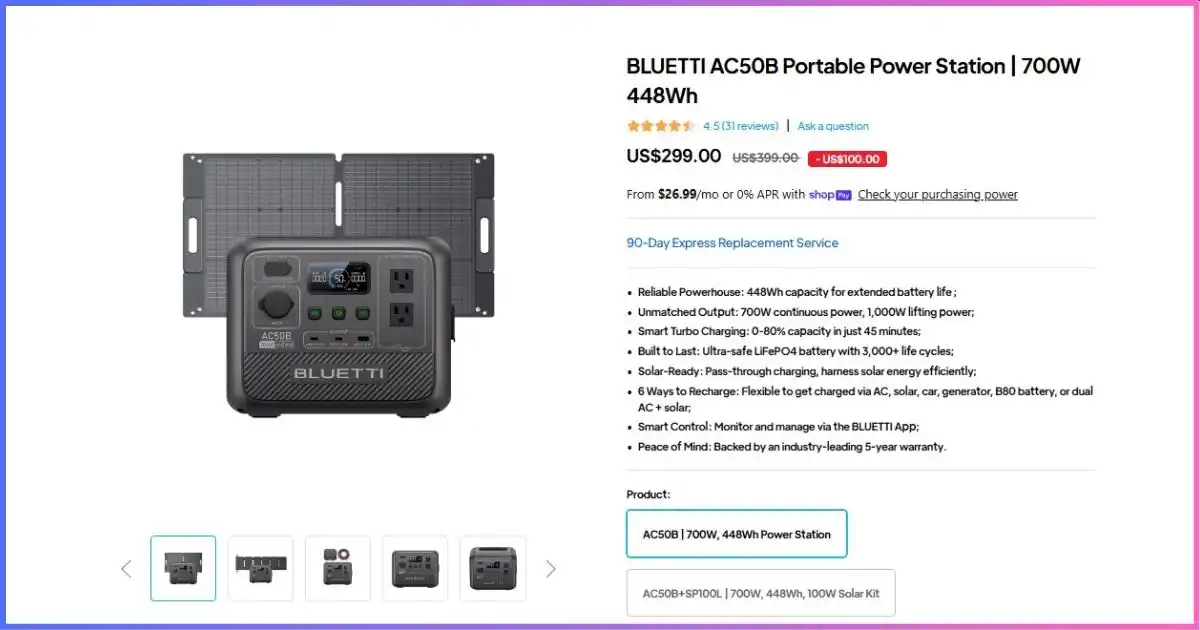 Bluetti AC50B review