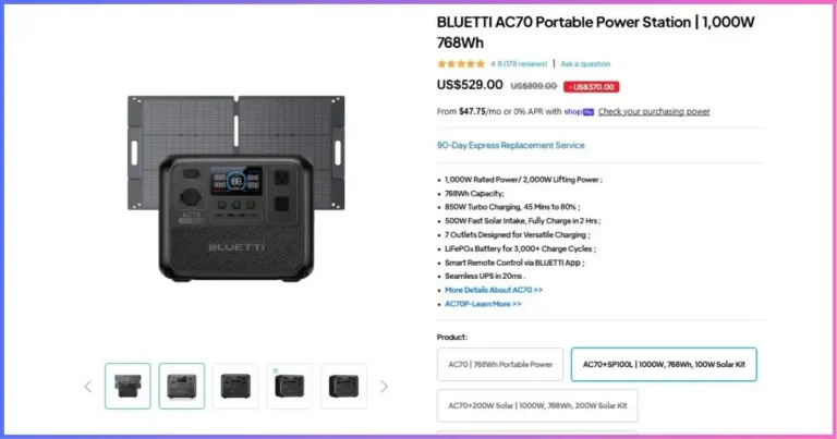 Bluetti AC70 Review