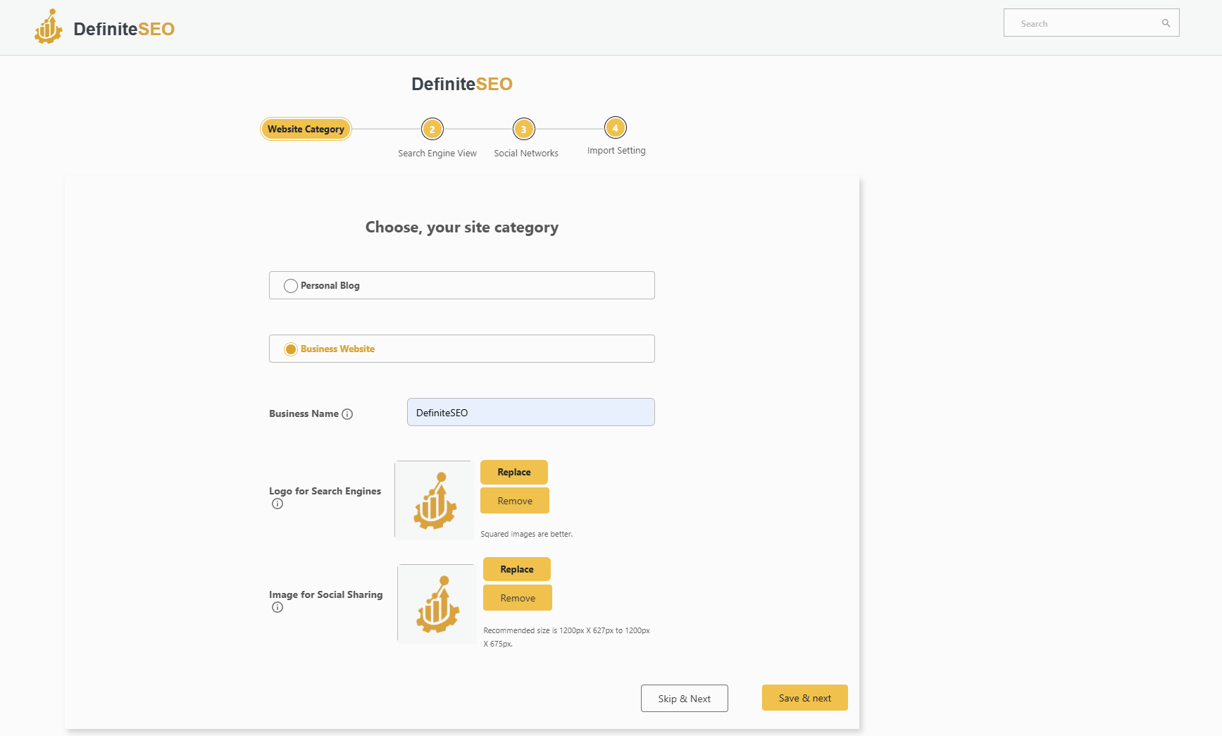 WordPress SEO Plugin Setup Wizard