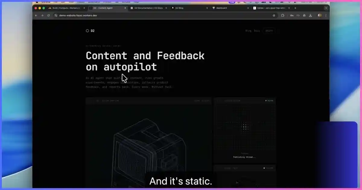 A separately deployed marketing website that can become one route in a Cloudflare microfrontend application
