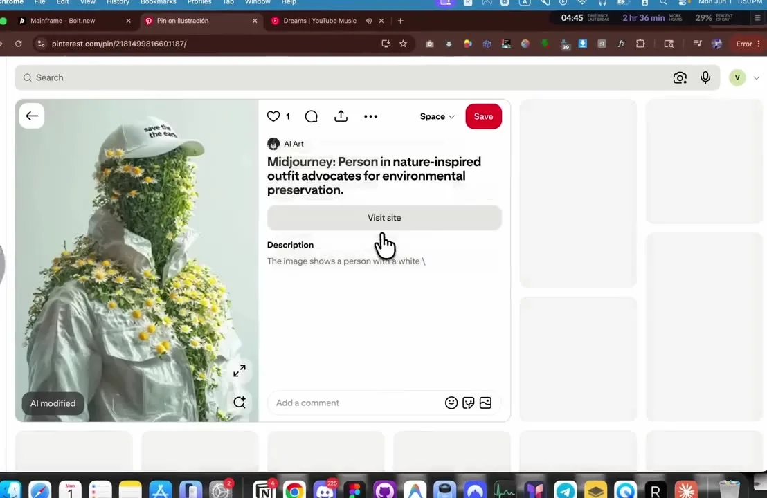 AI-generated visual inspiration for a futuristic website hero section