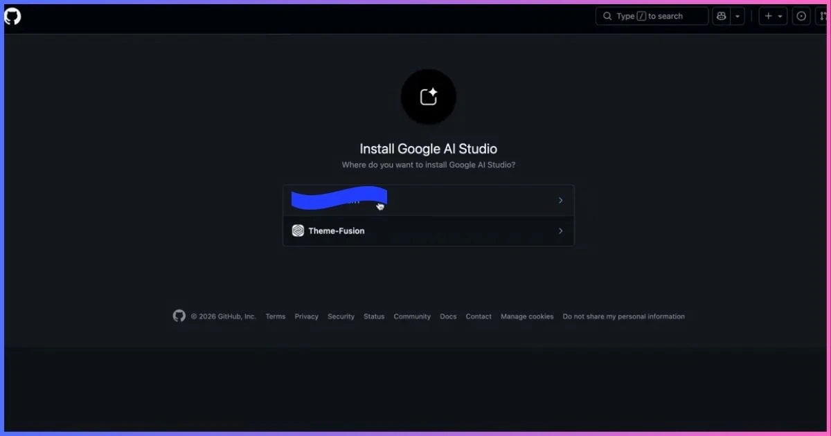 Installing Google AI Studio GitHub integration for deployment
