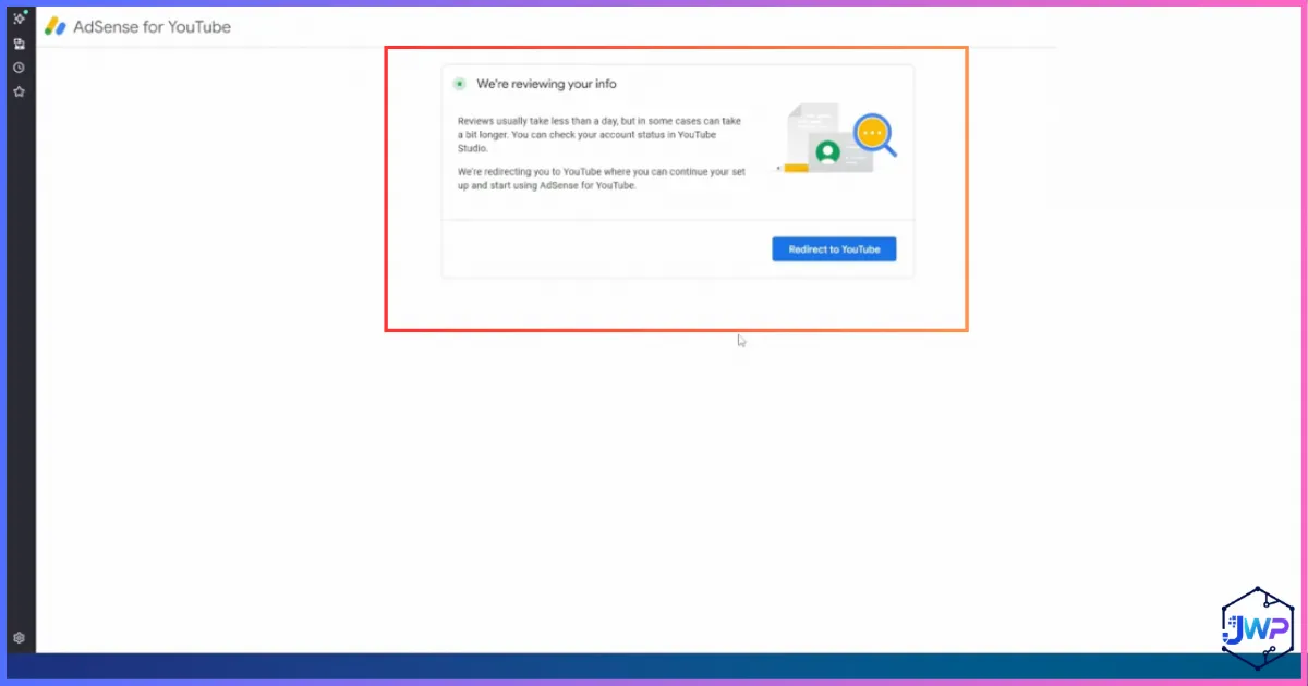 AdSense account submitted for review step 4