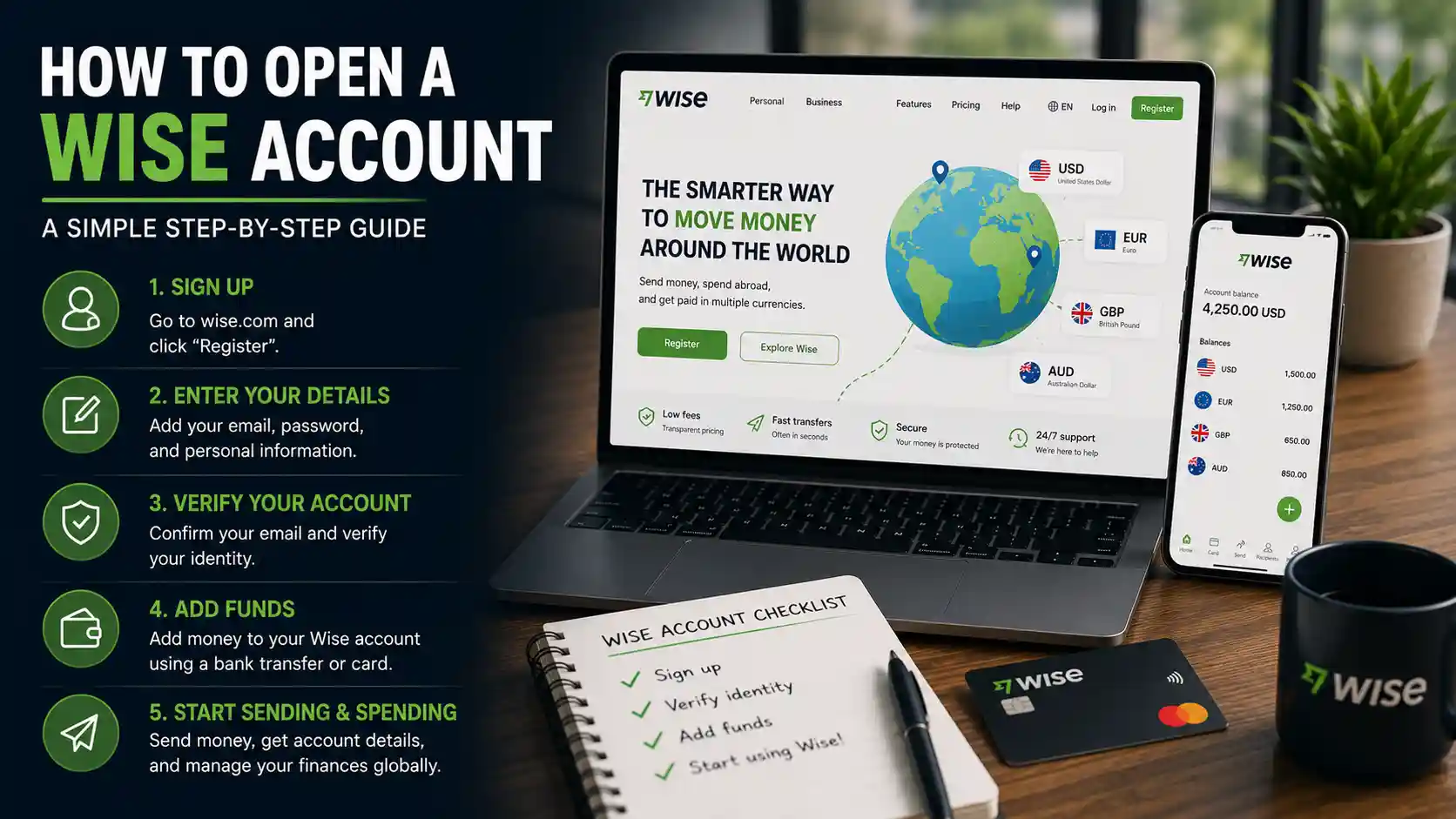How to Open a Wise Account