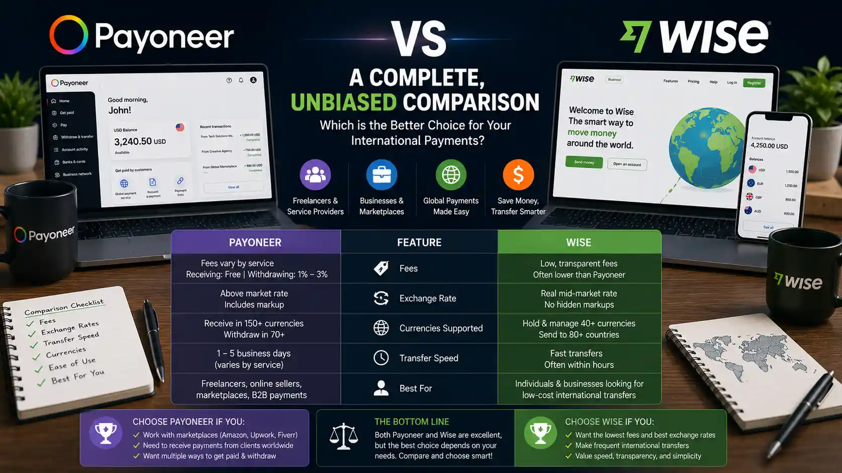 Payoneer vs Wise