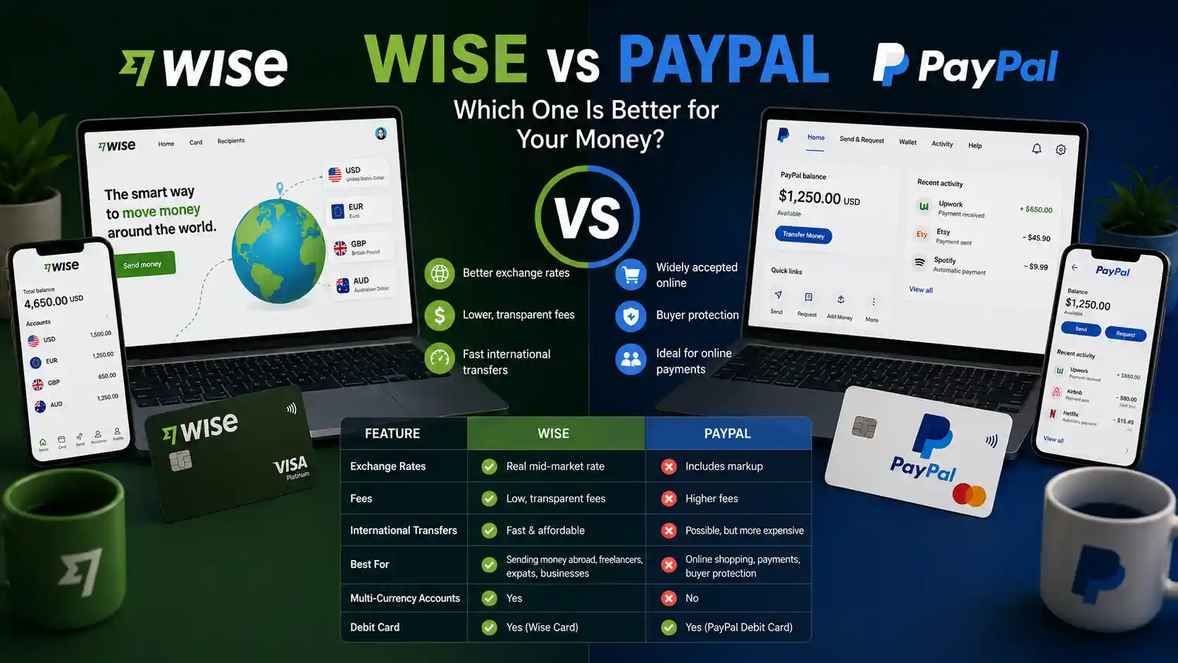 Wise vs PayPal