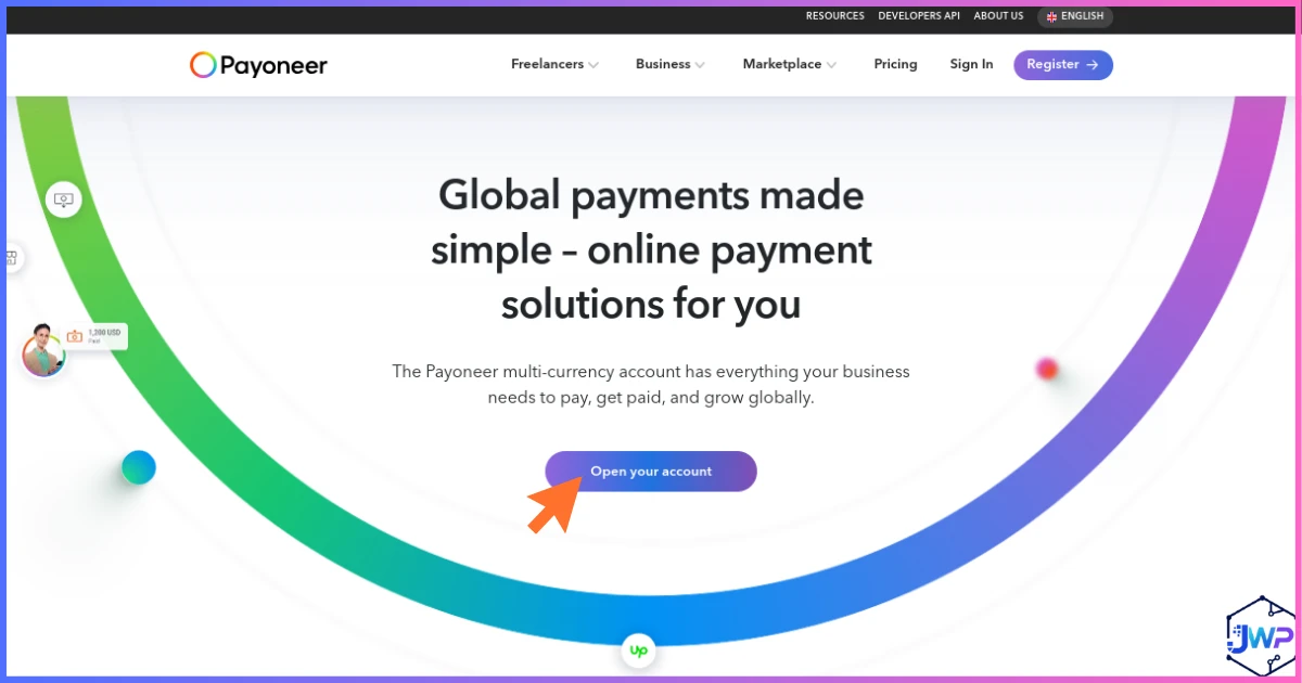 Payoneer Homepage