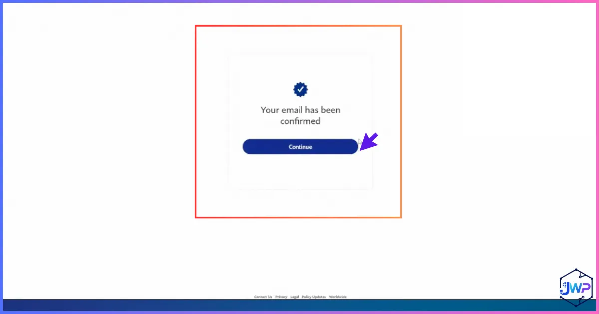 Confirm PayPal verification email