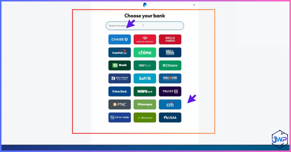 Link a bank account in PayPal Business