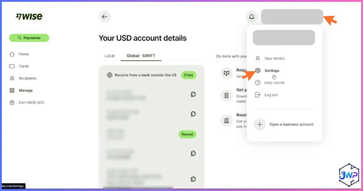 Wise click settings button screen