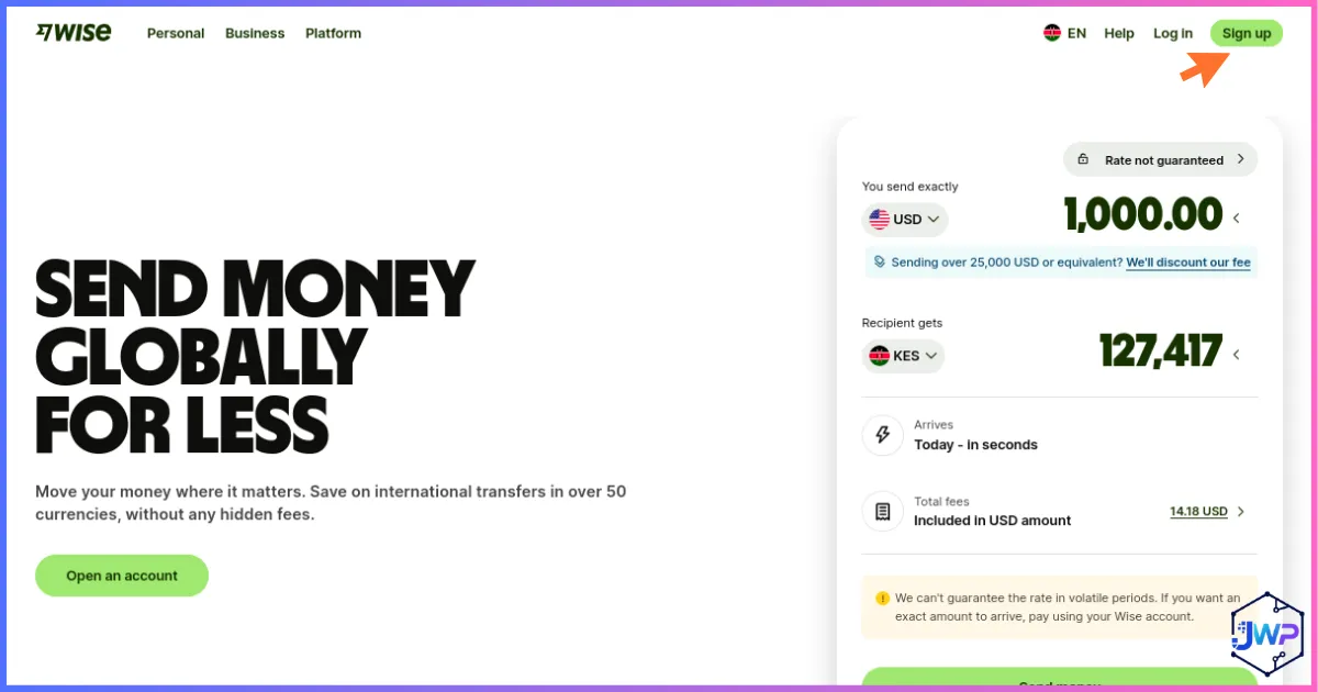 Wise Homepage