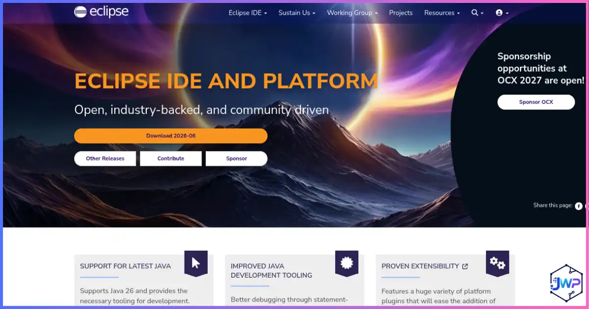 Eclipse IDE Java development environment interface