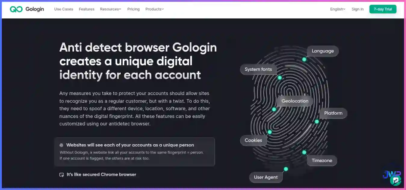 GoLogin anti-detect browser homepage, the best value cheap anti-detect browser