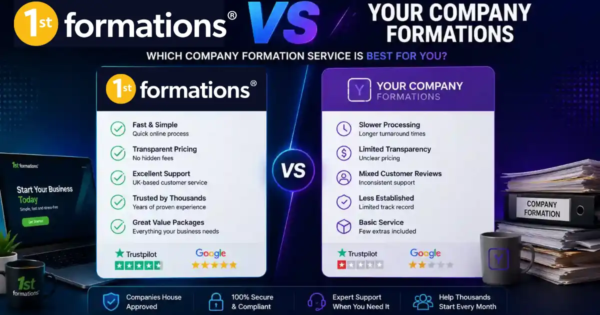 1st Formations vs Your Company Formations